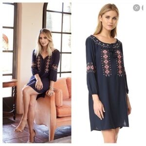 Cupcakes and Cashmere Needlepoint Embroidered Long Sleeve Dress sz L